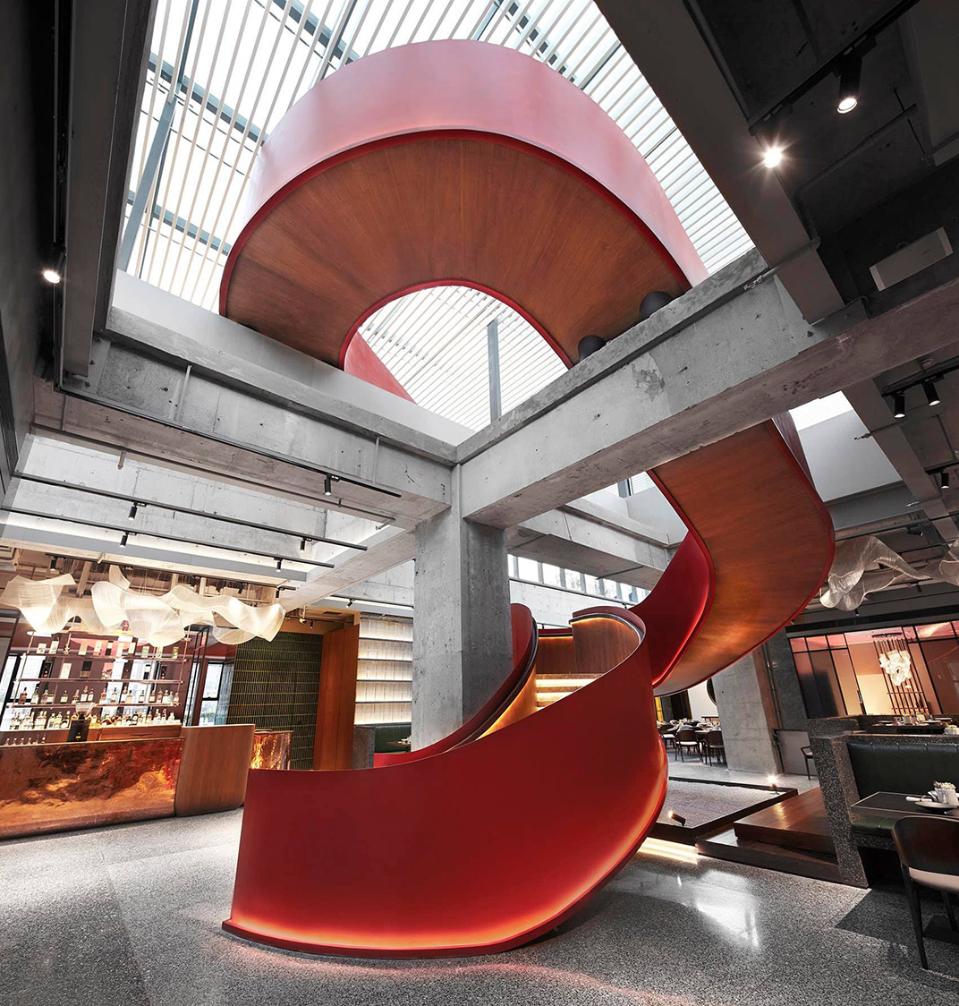JE北京餐厅 北京 红色 金属 logo设计 vi设计 空间设计