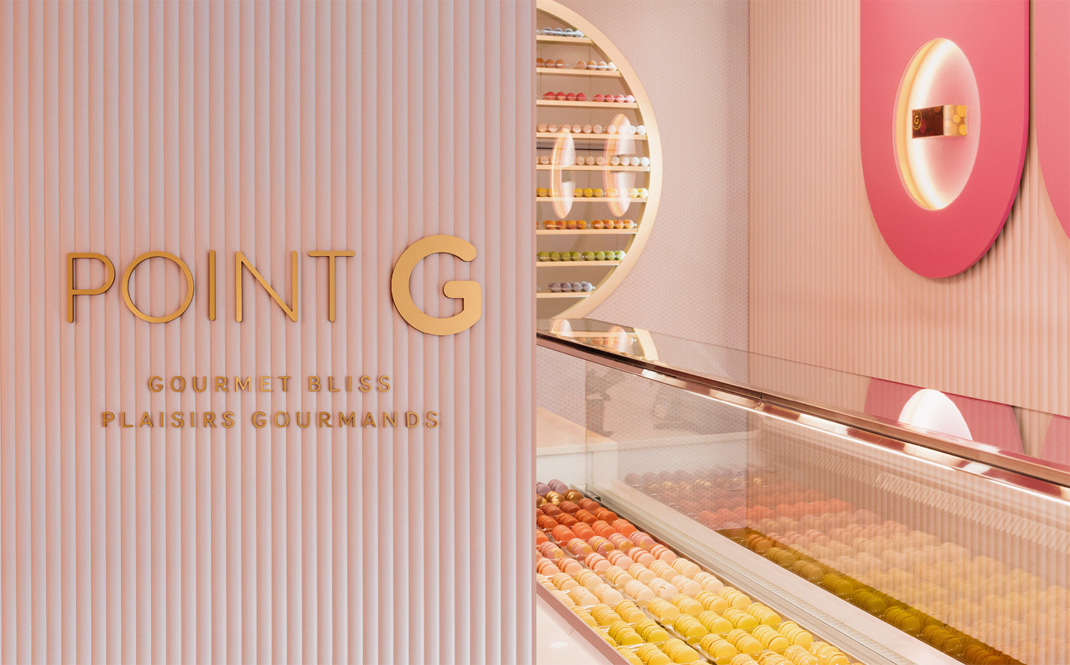 甜品店Point G 加拿大 甜品店 网红店 logo设计 vi设计 空间设计