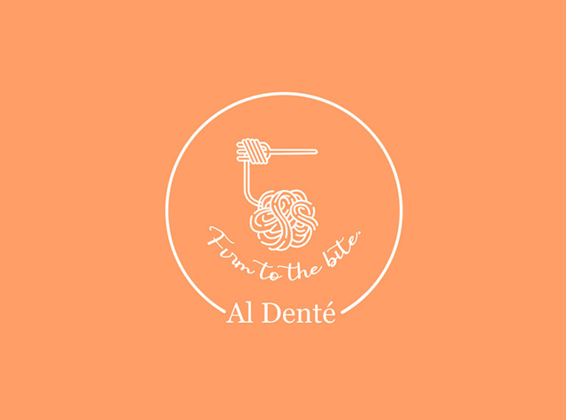 面食餐厅Al Dente logo设计，菲律宾 | Designed by Teeey Valencia
