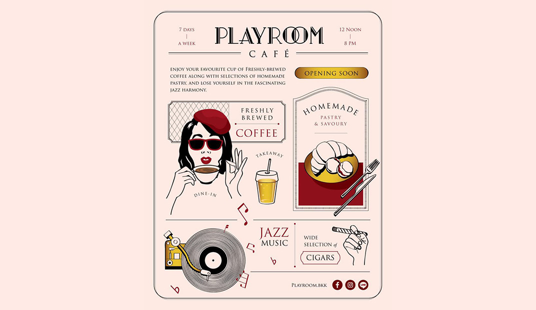 鸡尾酒吧Playroom 泰国 酒吧 咖啡店 性感 logo设计 vi设计 空间设计