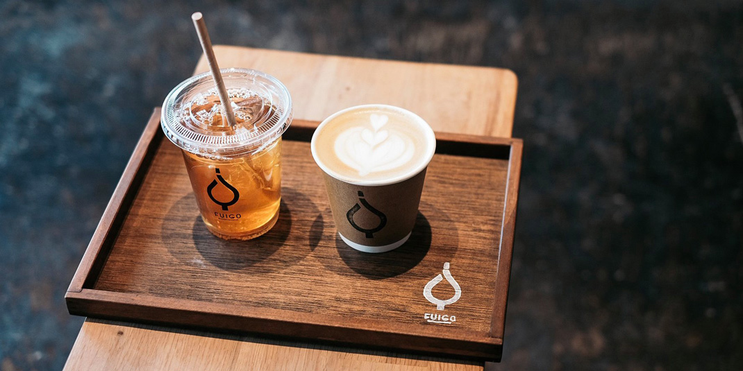 外卖咖啡店Fuigo 日本 咖啡店 字体设计 logo设计 vi设计 空间设计