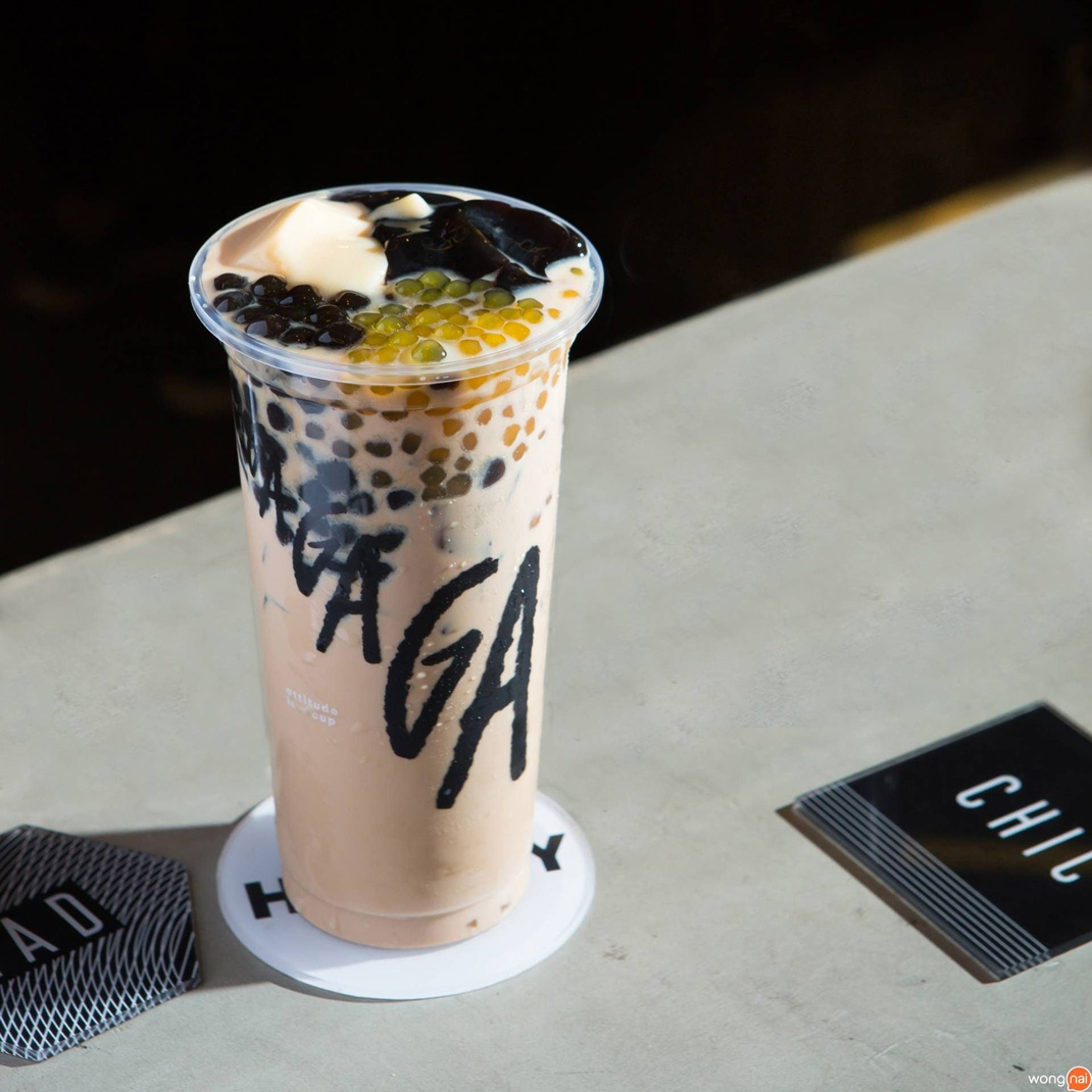 小餐厅GAGA • Attitude In A Cup 泰国 GAGA 咖啡店 黑色 logo设计 vi设计 空间设计
