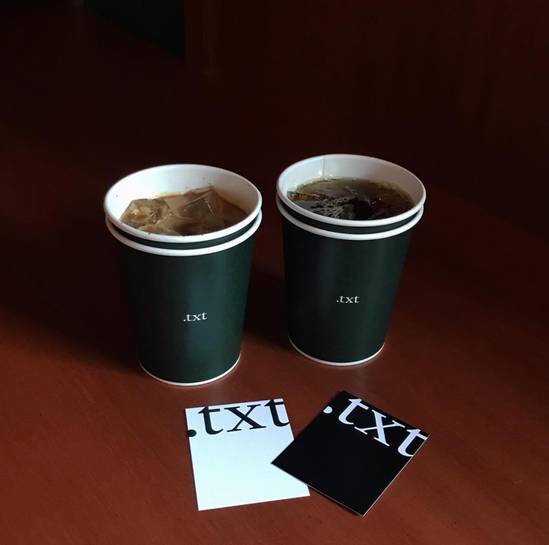 咖啡馆TXT Coffee 韩国 咖啡馆 菜单 字体设计 logo设计 vi设计 空间设计