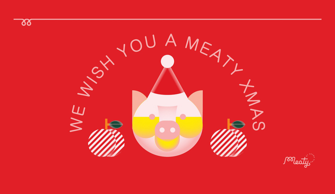 Meaty by 顺兴冻肉 香港 字体设计 插图设计 logo设计 vi设计 空间设计