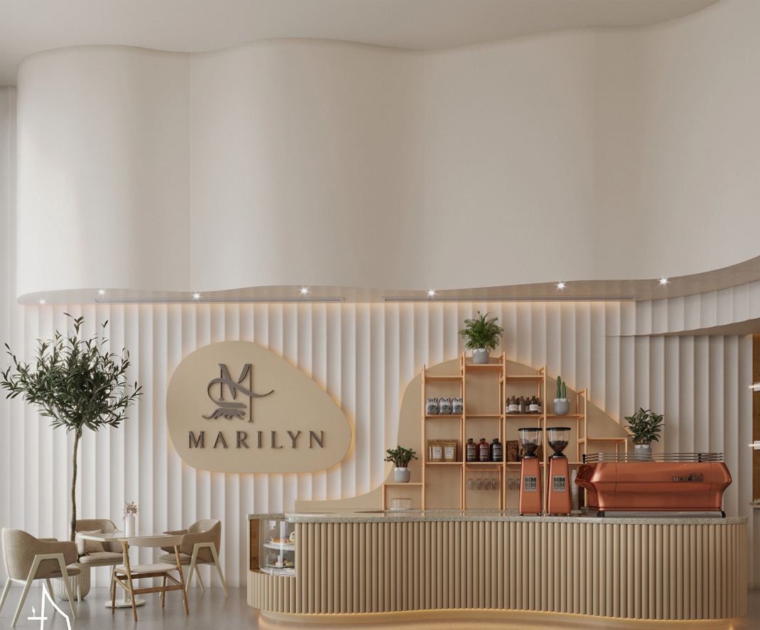 MAILYN(咖啡店及巧克力店) 埃及 开罗 咖啡馆 现代 logo设计 vi设计 空间设计