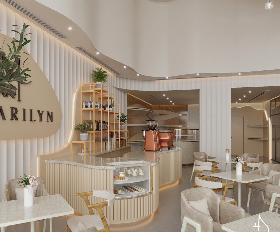 MAILYN(咖啡店及巧克力店) 埃及 开罗 咖啡馆 现代 logo设计 vi设计 空间设计