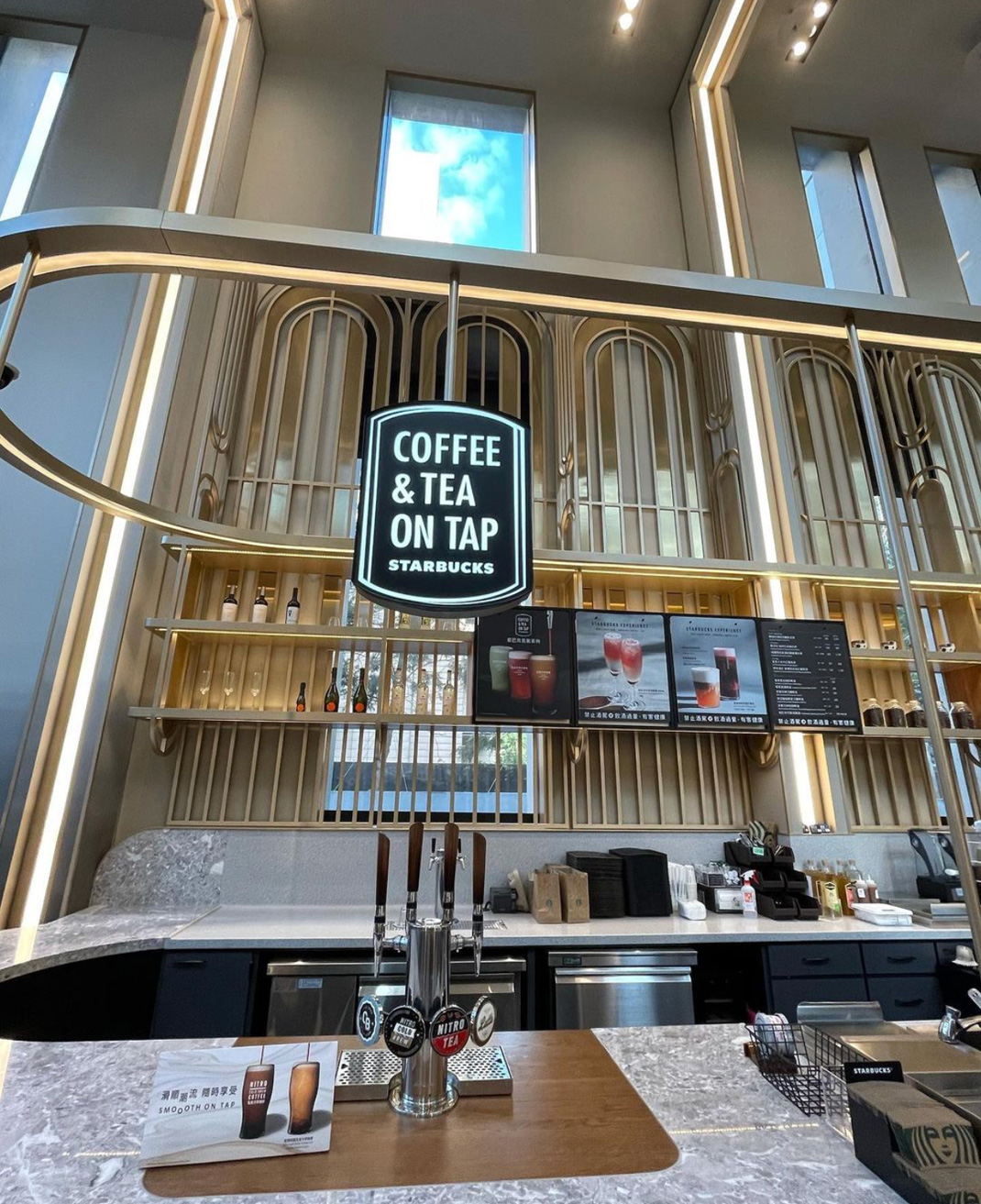 时代寓所星巴克咖啡店 台湾 咖啡店 星巴克 金属 大理石 logo设计 vi设计 空间设计