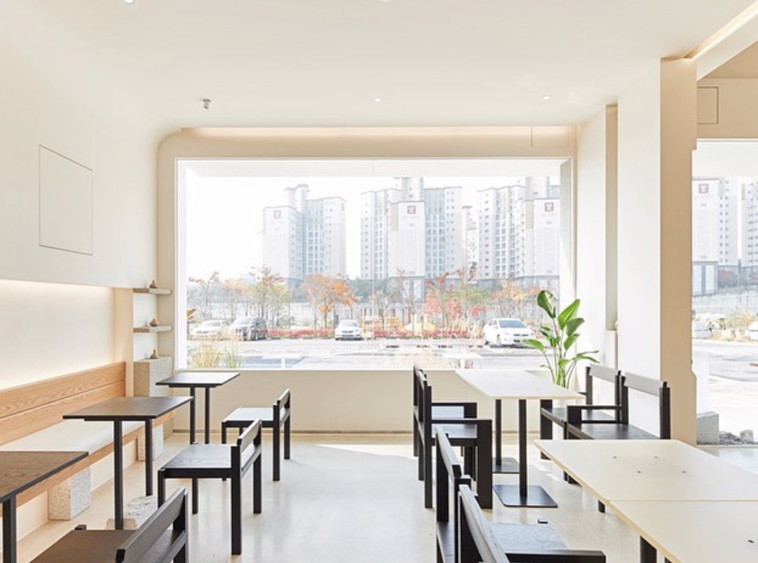 简洁风咖啡店botteuf 韩国 咖啡店 白色空间 简洁 logo设计 vi设计 空间设计