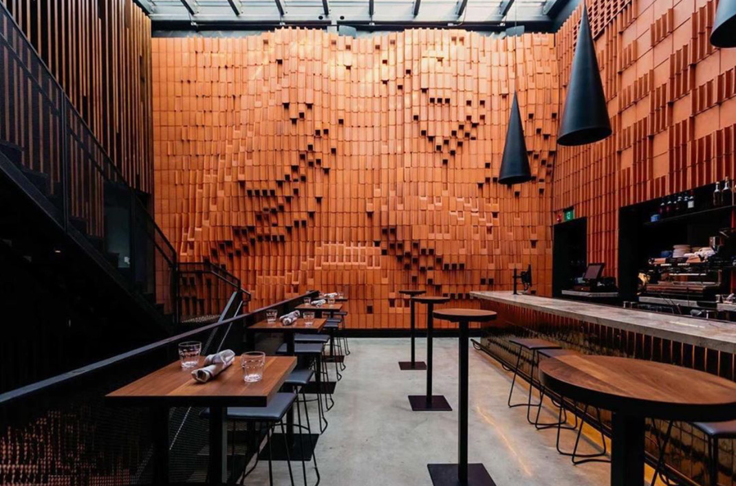 餐厅Gusto 501 Toronto 意大利 餐厅 红砖 logo设计 vi设计 空间设计