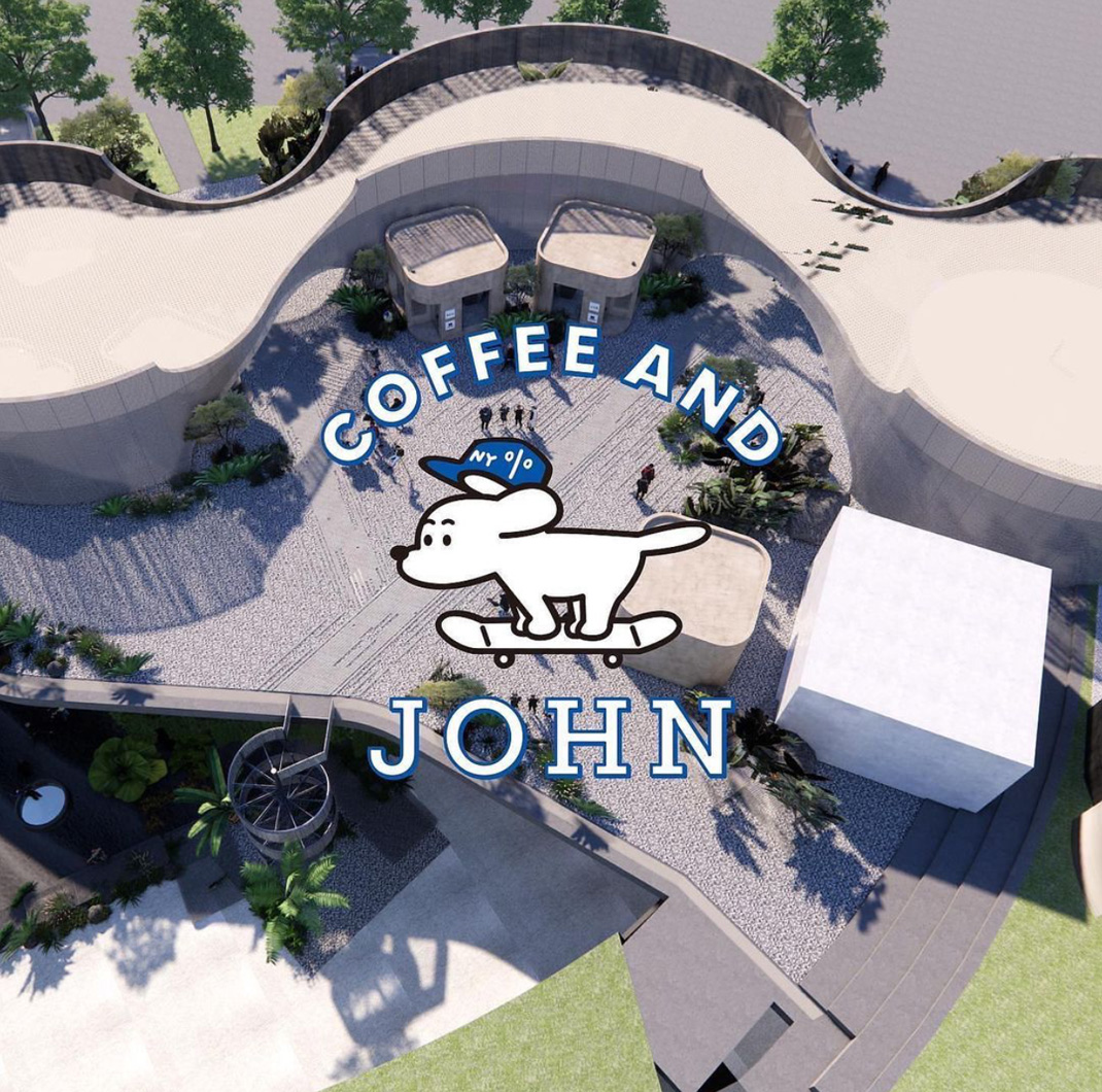 咖啡馆COFFEE AND JOHN 台湾 台中 咖啡馆 插画设计 公仔 logo设计 vi设计 空间设计
