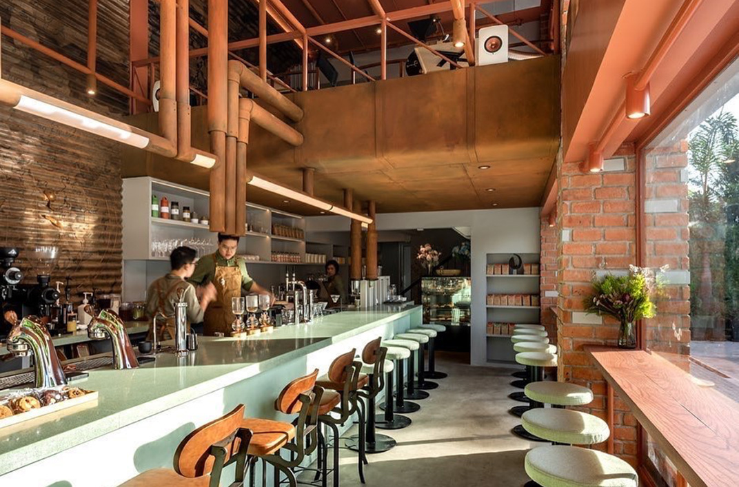 咖啡馆NANA Coffee 泰国 咖啡店 工业风 LOFT logo设计 vi设计 空间设计