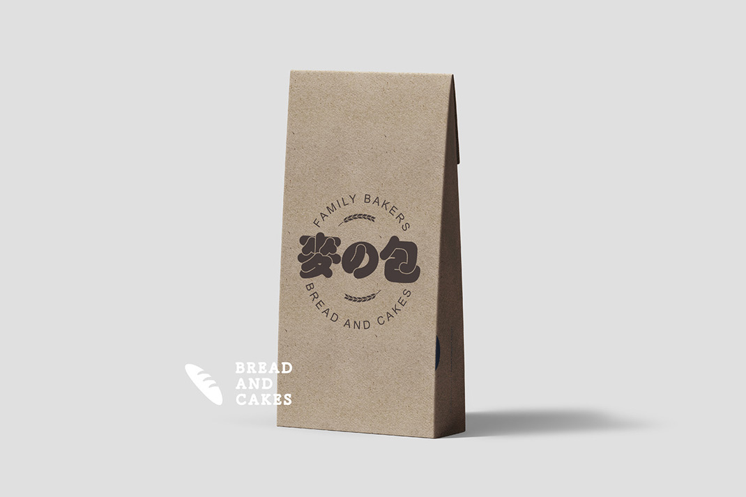 “麦の包”小麦面包店 台湾 面包店 字体设计 海报设计 logo设计 vi设计 空间设计