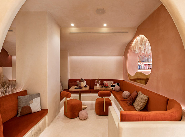 几何图形元素餐厅Living Bakkali，西班牙