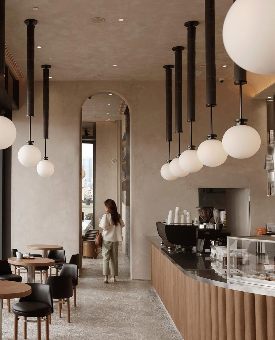 北欧风禅味空间感咖啡店 香港 西九龙 咖啡店 博物馆 瓦片 logo设计 vi设计 空间设计