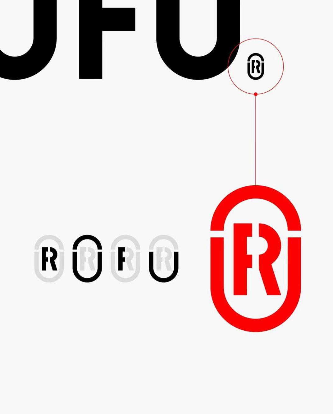 Rofu字体Logo设计 日本 上海 字体设计 符号设计 设计过程 logo设计 vi设计 空间设计