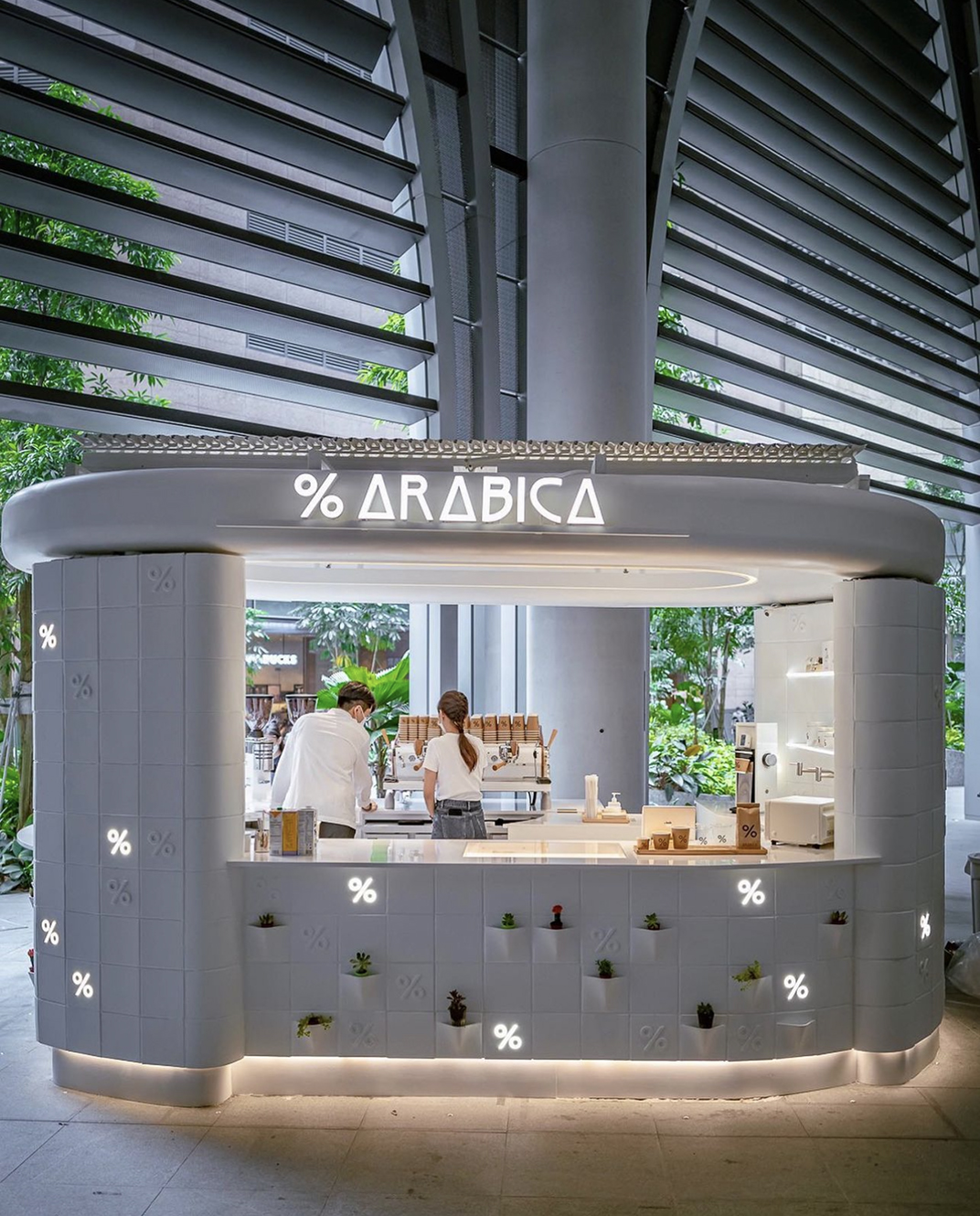 漂亮极简咖啡店Arabica 新加坡 北京 上海 珠海 成都 武汉 杭州 广州 香港 澳门 logo设计 vi设计 空间设计