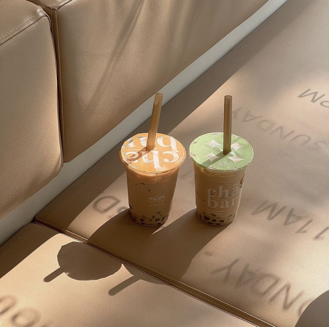 奶茶店CHA BAR BKK 泰国 北京 上海 珠海 广州 武汉 杭州 佛山 香港 澳门 logo设计 vi设计 空间设计