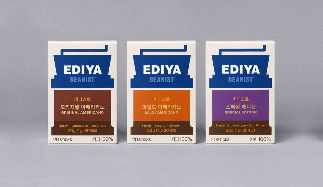 韩国代表性的咖啡品牌EDIYA包装设计 | Designer by Studio fnt