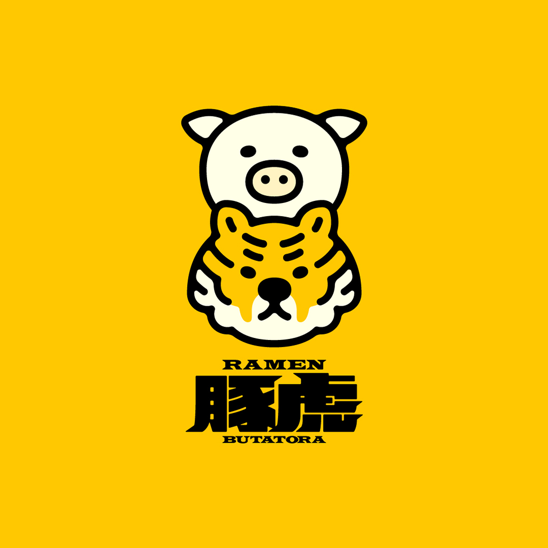 动物插图元素拉面馆logo设计 日本 深圳 北京 上海 珠海 广州 武汉 杭州 佛山 澳门 logo设计 vi设计 空间设计