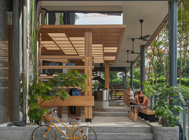 木制凉亭设计理念咖啡店Alchemist Coffee，新加波 | Designed by Wynk Collaborative