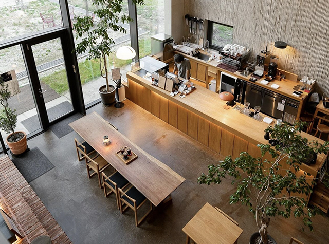 工作室和书籍，画廊，咖啡厅空间Suyeonmokseo，韩国