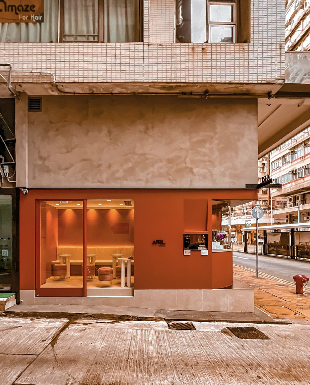 焦糖红色咖啡店Sai Ying Pun 香港 深圳 珠海 北京 广州 武汉 咖啡店 餐饮商业 logo设计 vi设计 空间设计