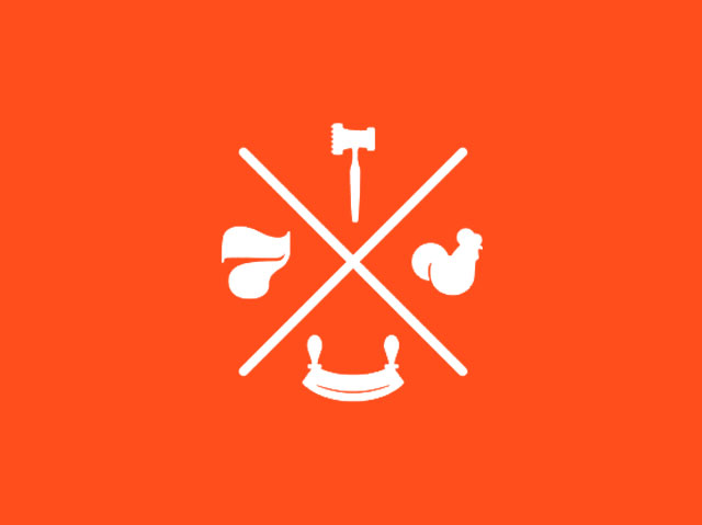 公鸡logo餐厅品牌设计