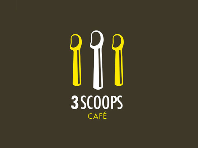 三勺咖啡厅品牌logo设计