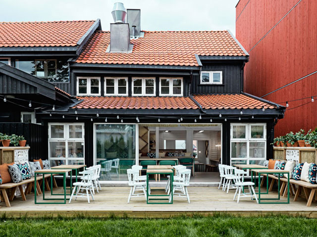 挪威的清新高冷色调餐厅