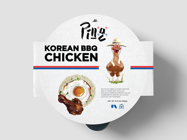 韩国快餐盒包装设计