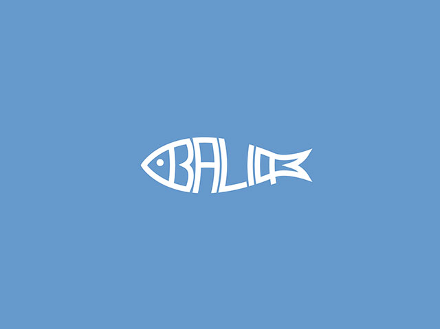 创意鱼图形logo设计