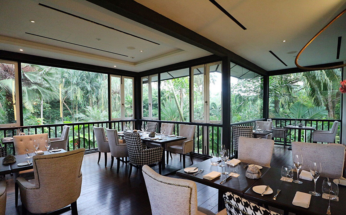 新加坡米其林餐厅 绿色餐厅 森林餐厅 视觉餐饮