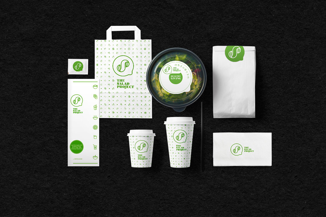 沙拉轻食VI设计、logo设计、主题餐饮设计、视觉餐饮