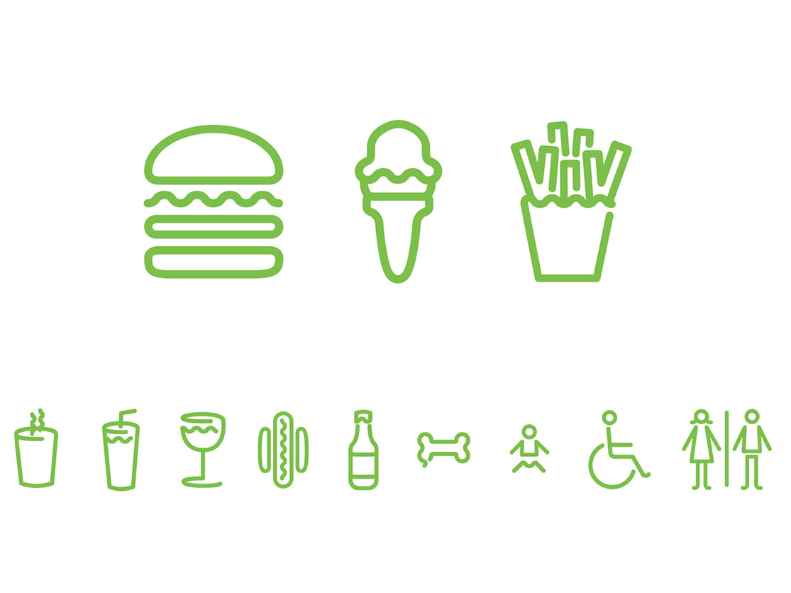 汉堡连锁店VI设计、汉堡连锁店logo设计、汉堡连锁店空间设计、视觉餐饮