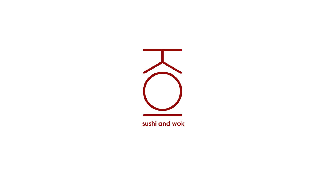 寿司和炒锅餐厅Logo和空间设计