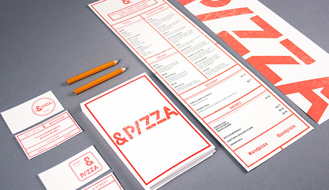 比萨连锁餐厅品牌菜单设计