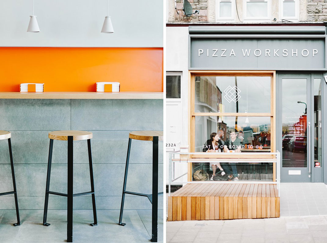 经典酵母披萨品牌空间设计