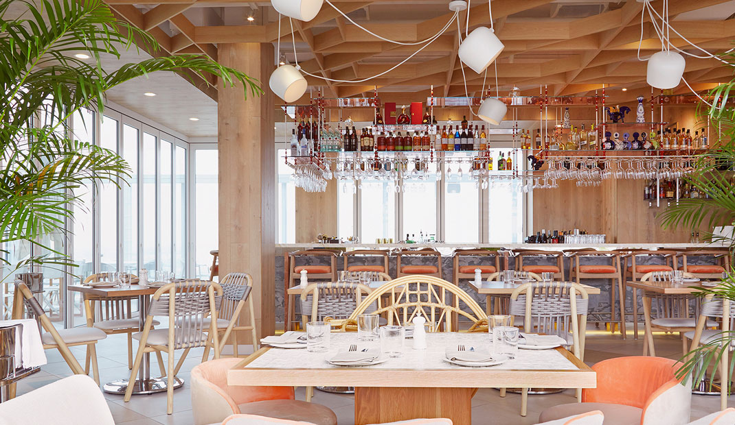 海滨天堂酒店餐厅重构空间设计