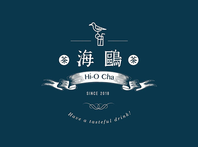 海鸥茶馆Logo设计