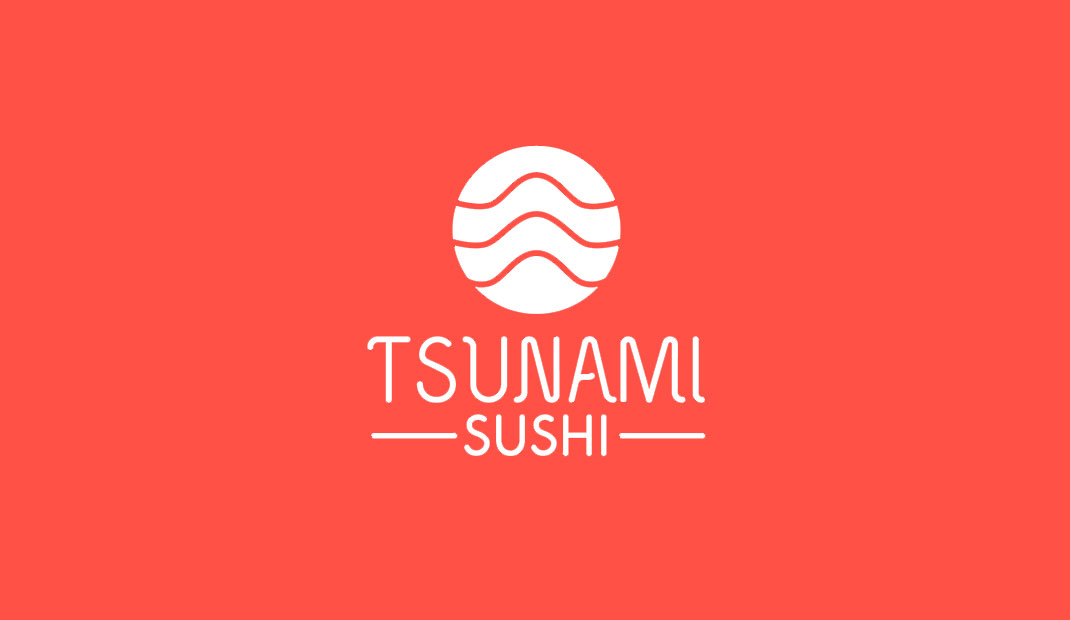 海啸寿司餐厅Logo设计