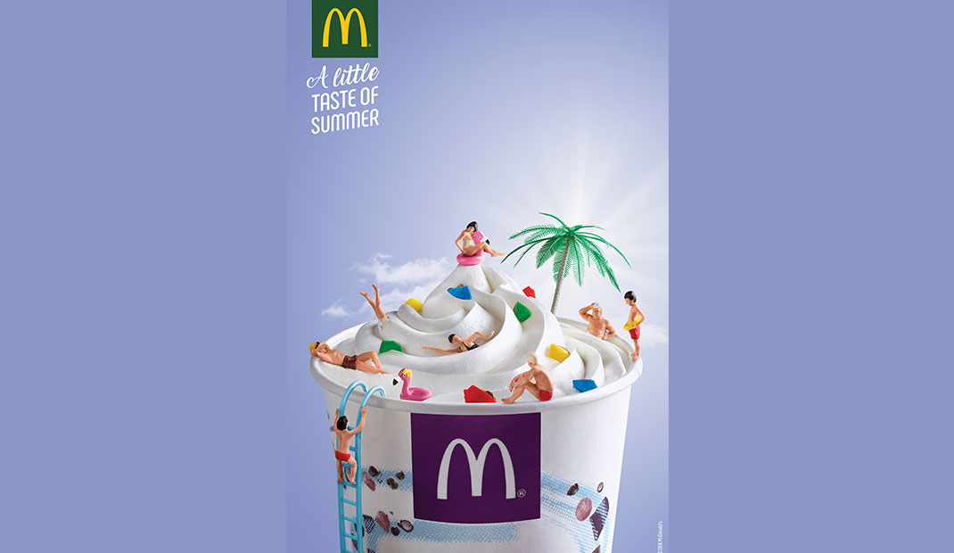 麦当劳甜品广告设计