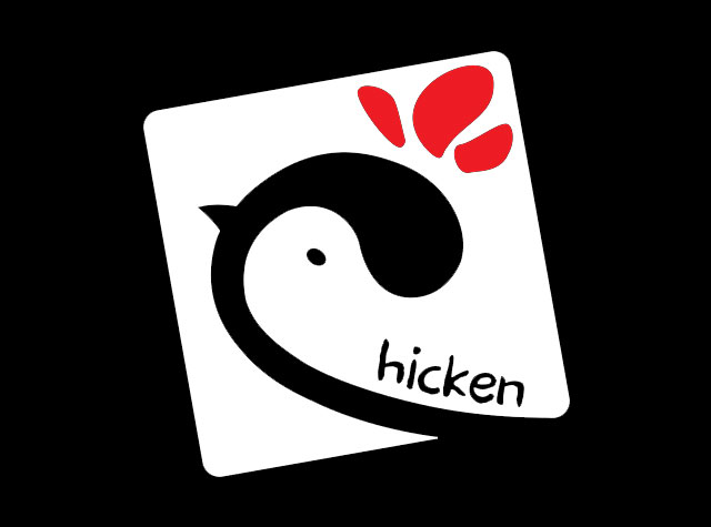 抽象鸡元素餐厅Logo设计