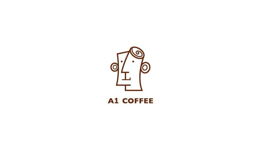 德邑咖啡馆插画Logo设计