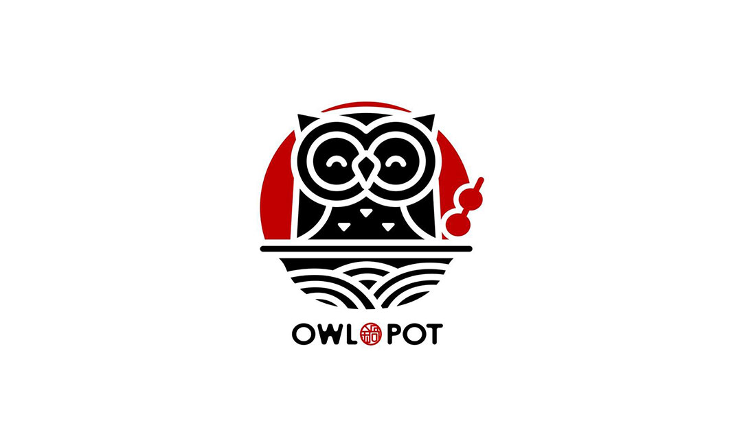 猫头鹰锅物-上汤锅物料理餐厅Logo设计
