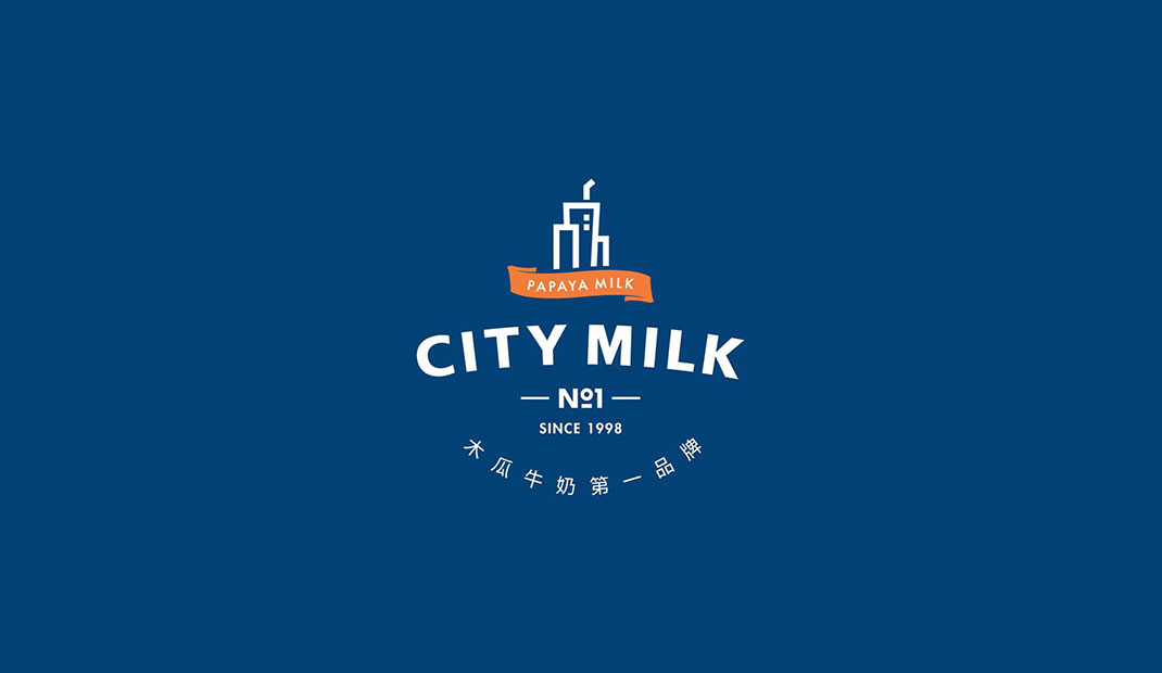奶昔和果汁吧餐厅Logo设计