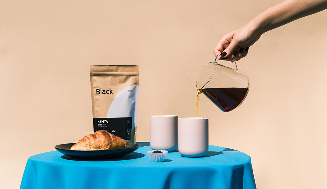 黑色咖啡品牌和包装设计