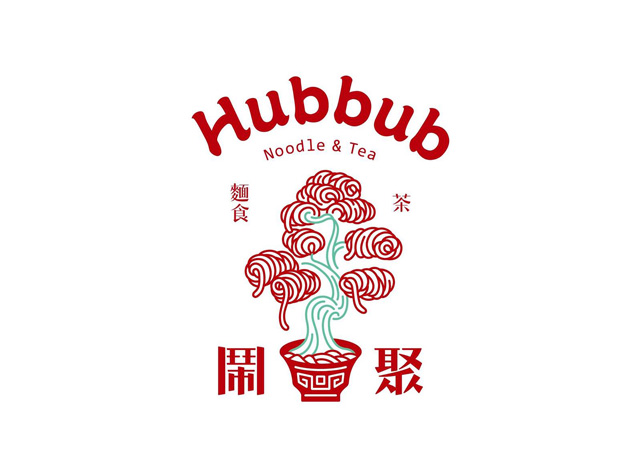 中餐厅闹聚logo和菜单设计