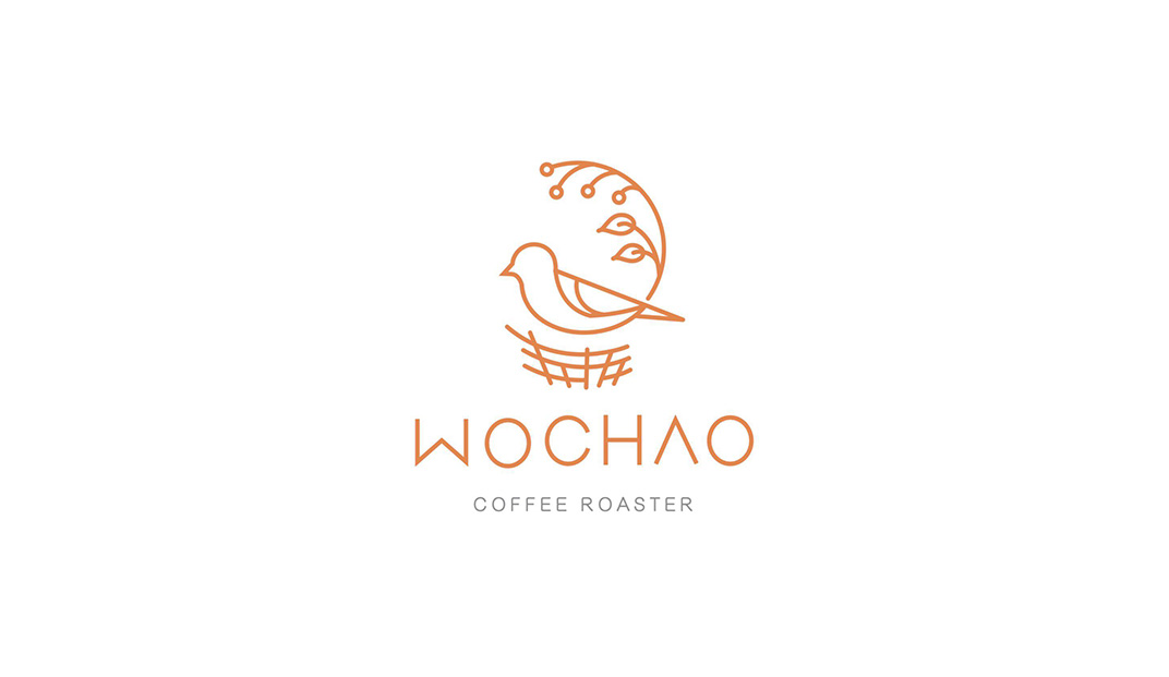 窝巢咖啡馆Logo设计