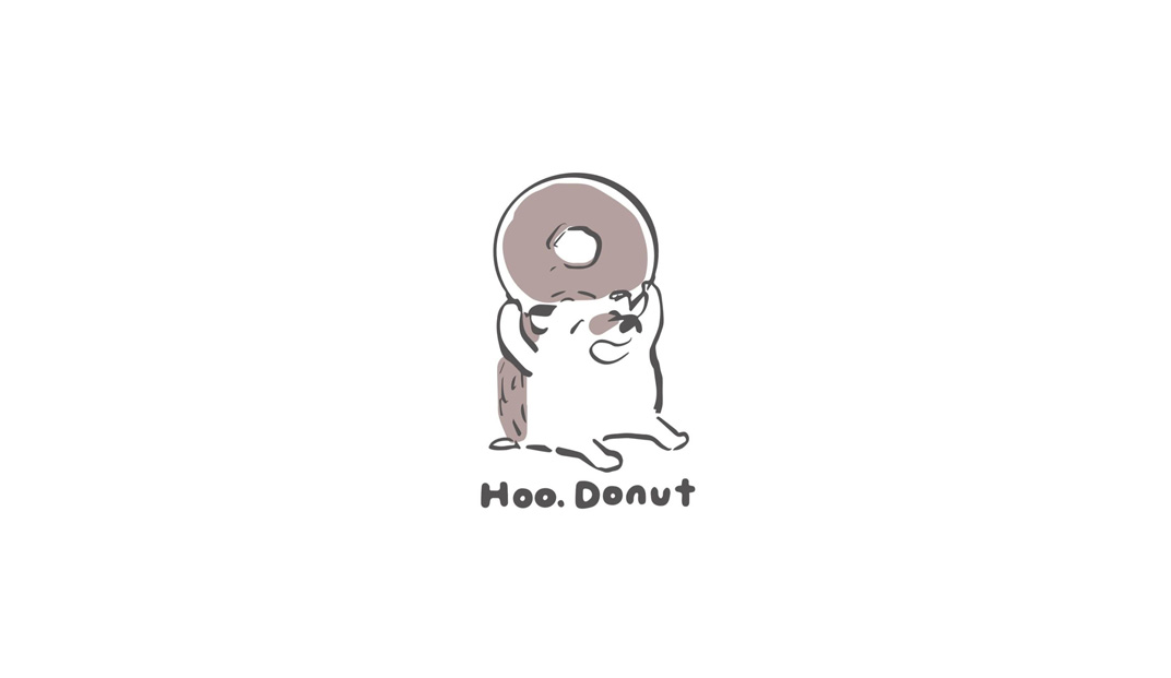 呼点甜甜圈logo设计