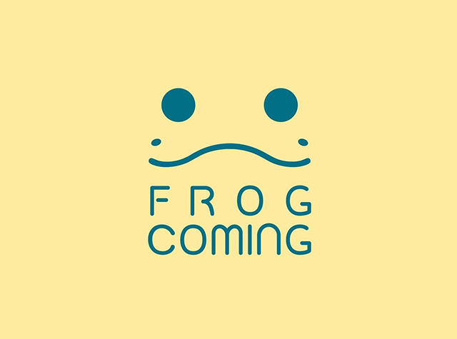 青蛙来了茶馆Logo设计